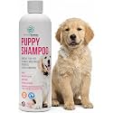 16 fl oz Tearless Puppy Shampoo and Conditioner - Dog Shampoo Itchy Skin Relief - Coconut Oil Oatmeal Shampoo for Dogs - Hypoallergenic Dog Shampoo Sensitive Skin, Made in the USA.