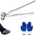 16 Inch Hoof Nippers Stainless Steel Farrier Tools Quality Hoof Trimmers with Gloves for Horse Goat Sheep Pigs Cattle Trimming Cutters Supplies Kit