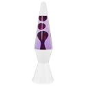 16 Inch Liquid Lamp, Purple Liquid Purple Wax Motionin Liquid Motion Light, Night Light Home Decor for Meditation, Amazing Gifts for Adults & Kids, White Base.（SLB）
