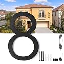 16 Inch Modern House Numbers for Outside,Metal Large House Numbers for Outside, Address Numbers For House Matte Black Outdoor Floating Flush Mount Vertical Horizontal Home Numbers 8