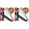 16-Inch Pizza Cutter Rocker Blade, 304 Stainless Steel Slicer Knife, Silver (Pack of 2)
