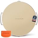 16-Inch Pizza Stone for Oven and Grill, Baking Stone for Bread, Round