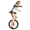 16 Inch Wheel Unicycle Balance Fitness Exercise, Outdoor Wheel Unicycle with Curved Seat and Non-Slip Pedal, Garden Unicycle Wheels for Office Workers, Students and Cycling Enthusiasts