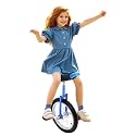 16 Inch Wheel Unicycle Balance Fitness Exercise, Outdoor Wheel Unicycle with Curved Seat and Non-Slip Pedal, Garden Unicycle Wheels for Office Workers, Students and Cycling Enthusiasts