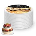 16 Inches White Round Sturdy Cake Board Drums for Displaying Cakes,1/2" Thick Decorating Supplies White 5-Pack Sturdy Corrugated Cardboard Base for Multi-Layer Cakes, Base para Pastel (16inch/5pcs)