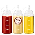 16 oz Squirt Bottle, Condiment Containers, Sauce Squeeze Bottle, Oil Bottle