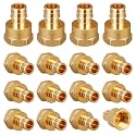 16 Pack 1/2" x 1/2" FNPT Female Adapter PEX A Expansion Fitting