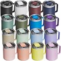 16 Pack 12oz Insulated Coffee Mug with Lid, Stainless Steel Cup