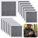 16 Pack Hunting Scent Absorbing Carbon Pads, Charcoal Odor Absorbent Pads