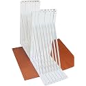 16 Pack L22 x H 12" White Heavy Duty Shelf Brackets with Screws Metal Shelf Brackets Shelf Support Angle Brackets for Shelves L Brackets Heavy Duty Floating Shelf