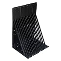 16 Pack L24 x H 12" Black Heavy Duty Shelf Brackets with Screws Metal Shelf Brackets Shelf Support Angle Brackets for Shelves L Brackets Heavy Duty Floating Shelf