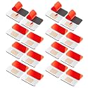 16 Pack Magnetic Cabinet Door Catch, Ultra Thin Cabinet Door Magnets, Adhesive Drawer Magnets to Stay Closed, Stainless Steel Cabinet Latch Easy to Install with Double Sided Tape, Thickness 0.08in