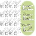 16 Pack Shoe Slots Organizer for Closet, Adjustable Shoe Stackers for a Pair of Shoes Shoe Rack Storage Shoe Space Saver 50% Shoe Shelf Display Holder for Closet