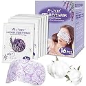 16 Packs Steam Eye Masks for Dry Eyes Self Heated Eye Mask Disposable Sleep Mask Soothing Headache Relief Dry,Hot Warm Compress for Stress Relief Relief Eye Fatigue, Spa Gifts