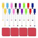 16 Pcs Magnetic Dry Erase Markers, Chisel Tip, Eraser Cap, Colorful