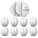 16 Pcs Magnetic Screen Door Weights, Silicone Wrapped Magnets,White