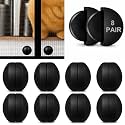 16 Pcs Magnetic Screen Door Weights, Silicone Wrapped Magnets,Black