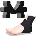 16 Pcs Precut Kinesiology Ankle Tape, Athletic Tape,Black