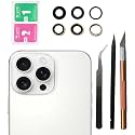 16 Pro Back Camera Glass Lens Replacement for iPhone 16 Pro,16 Pro Max Rear Camera Glass Lens Replacement for iPhone 16 Pro Max Camera Lens Kit with Adhesive Pre-Installed and Repairing Toolkits