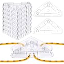 16 Set Ant Bait Stations Refillable, Indoor &amp; Outdoor, Triangular, Clear