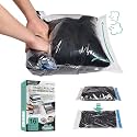 16 Travel Compression Bags Vacuum Packing, Roll Up Travel Space Saver Bags for Luggage, Cruise Ship Essentials (6 Large Roll/6 Medium Roll/4 Small Roll)