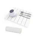 16 x 12 Stone Dish Drying Mat for Kitchen Counter, Foldable, White