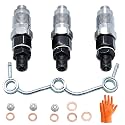 16001-53900 Fuel Injectors & Fuel Return Overflow Pipe Fit for Kubota D722 D782 D902 Replaces 1600153900, 1G962-42500