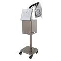 1600W Nano Hair Steamer with Ozone & Adjustable Mist, Standing Salon Steamer Machine, 30.44oz Tank, 4 Lockable Wheels for Deep Conditioning at Home or Salon (Golden)