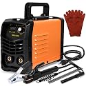 160Amp Welder Machine with 25 Rods,110v Mini Stick Welder for 1/16"-1/8" Rod, Portable IGBT Inverter Welding Machine with Hot Start, MMA Welding Kit with Synergic Control Arc Force Anti-Stick