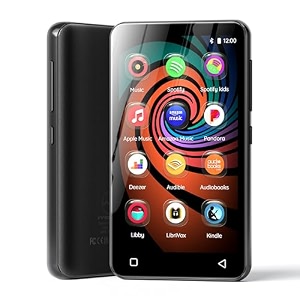 160gb mp3 music player with bluetooth and wifi innioasis mp3 player with spotifypandoraamazon music434 touch screen android mp4 mp3 player for kids with libbyaudiblespotify kids bluewhite