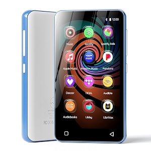160gb mp3 music player with bluetooth and wifi innioasis mp3 player with spotifypandoraamazon music434 touch screen android mp4 mp3 player for kids with libbyaudiblespotify kids bluewhite
