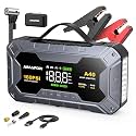 160PSI Jump Starter with Air Compressor, 12V Car Battery Jump Starter Power Bank(All Gas/12L Diesel), Car Starter with LED Flashlight, Force Start, Jump Pack with Jump Leads