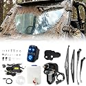 165° UTV Windshield Wiper Kit, 2-Speed 12V Wiper Motor, Auto-Park