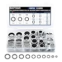 165PCS Bonded Sealing Washers, Metric Sealing Rubber Washers Kit