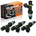 16600-EN200 Upgraded 18-hole Fuel Injectors Fit for:-Nissan Sentra 2007-2012, Versa 2007-2012, NV200 2013-2017, Cube 2009-2014 Set Of 4