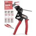 167-Piece Stainless Steel Cable Tie Gun Kit with 165 Metal Zip Ties