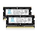 [16GB DDR3L SODIMM RAM ] DDR3L 16GB Kit (2 x 8GB) 1600MHz PC3-12800 CL11 Unbuffered Non-ECC 1.35V SODIMM 204-Pin Laptop Notebook PC Computer Memory