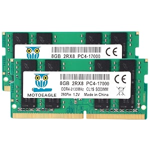 16gb ddr4 ram 2x8gb 2133 mhz so-dimm 2rx8 pc4-17000 ddr4-2133p cl15 dimm non-ecc laptop memory kit
