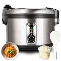 16L Commercial rice cooker 90 cups cooked Large Stainless Steel rice Commercial for 65-75 people 1550W Electiric Rice Warmer, with One-Touch Operation | Auto Keep Warm| Non-Stick Inner Pot