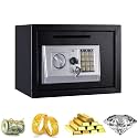 16L Safe Box, Drop Box Electronic Digital Security Safe with Keypad and Key, Front Loading coin Slot, Wall Safes for & Office Protect Cash, Money, Jewelry, 35x25x25cm