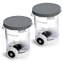 16oz Replacement Pints with Silicone Lids – 2-Pack- Compatible with Ninja Swirl by CREAMi NC701 Series – BPA-Free, Leak-Proof, Freezer & Dishwasher Safe Containers