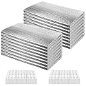 16P Garage Door Insulation Kit Panels 6MM 18x6.8FT for Double Garage Door, Pre-Cut Bubble Reflective Aluminum Foil 120 Tape, DIY Install Temperature Control Block Summer Heat &amp; Winter Cold (20.5x54)