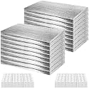 16P Garage Door Insulation Kit Panels 3MM 16x8FT for Double Garage Door, Pre-Cut Bubble Reflective Aluminum Foil Sheet 120 Tape, DIY Install Temperature Control Block Summer Heat &amp; Winter Cold(24x48)