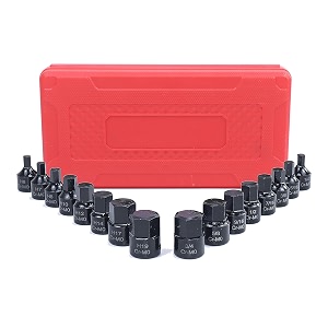 16PCS 3 8-Inch Low Impact Hex Drive