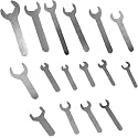 16PCS Single Open Ended Wrench Set Silver Flat Spanner Combination 1.5mm Ultra Thin Repair Tool for Limited Space Conditions