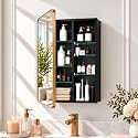 16x24 Brush Gold Medicine Cabinet Mirror, Recessed/Surface Mount
