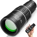 16X52 Monocular Telescope, High Power Prism Compact Monoculars for Adults Kids HD Monocular Scope for Bird Watching Travelling