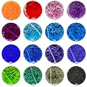 17-32 Colors Latch Hook Kit Colorful Yarn Bundles Cut Rug Yarn DIY Latch Hook for Handmake Craft Sewing Knitting for Adults (16pcs)