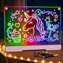 17" LED Drawing Board for Kids, Birthday Gift for Girls Ages 6-12+, Pink
