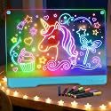 17" LED Drawing Board for Kids, Birthday Gift for Girls Ages 6-12+, Blue